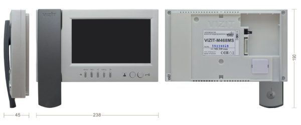 VIZIT М468MS квартирное переговорное устройство — изображение 3