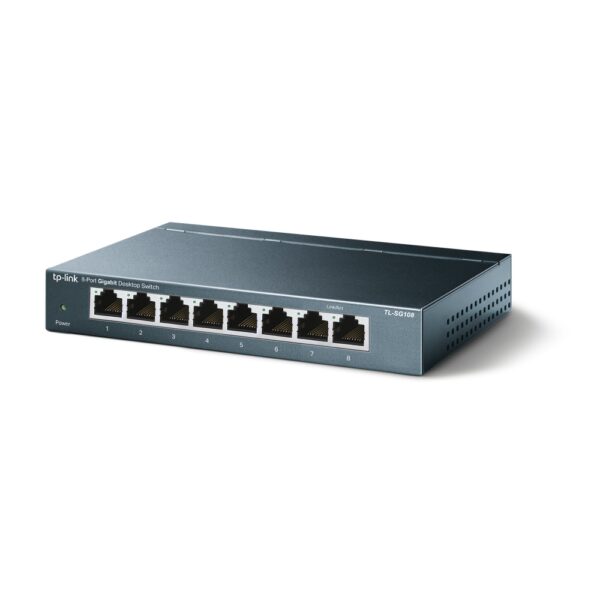 TP-LINK  TL-SG108G  8-портовый настольный коммутатор (неуправляемый) — изображение 2