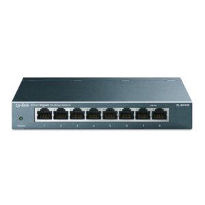 TP-LINK  TL-SG108G  8-портовый настольный коммутатор (неуправляемый)