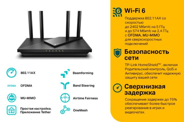 Wi-Fi роутер TP-LINK Archer AX55 AX3000 — изображение 6